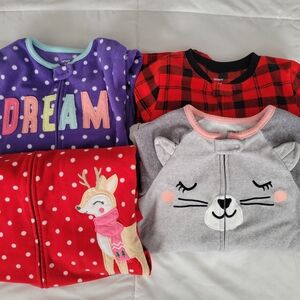 Carter's Kids Pajama Set - Purple, Red, Gray